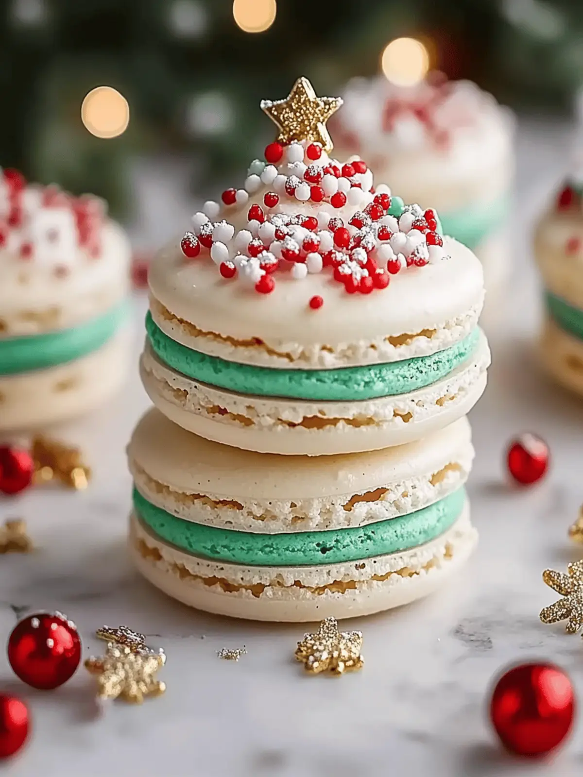 Jaw-Dropping Christmas Tree Cake Macarons You Must Try! 4 Christmas Tree Cake Macarons