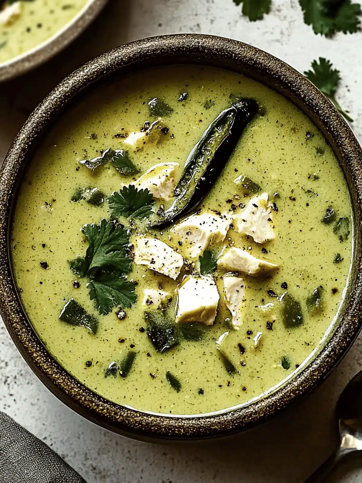 Roasted Poblano Soup