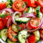 Mediterranean Tomato Cucumber Salad