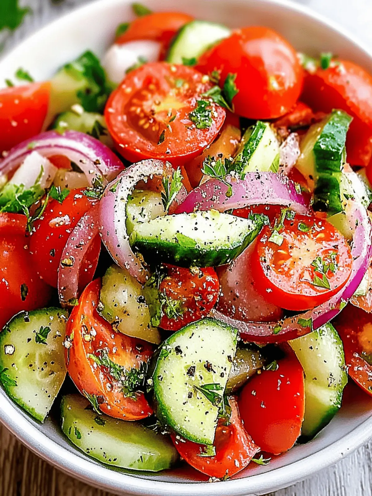 Mediterranean Tomato Cucumber Salad