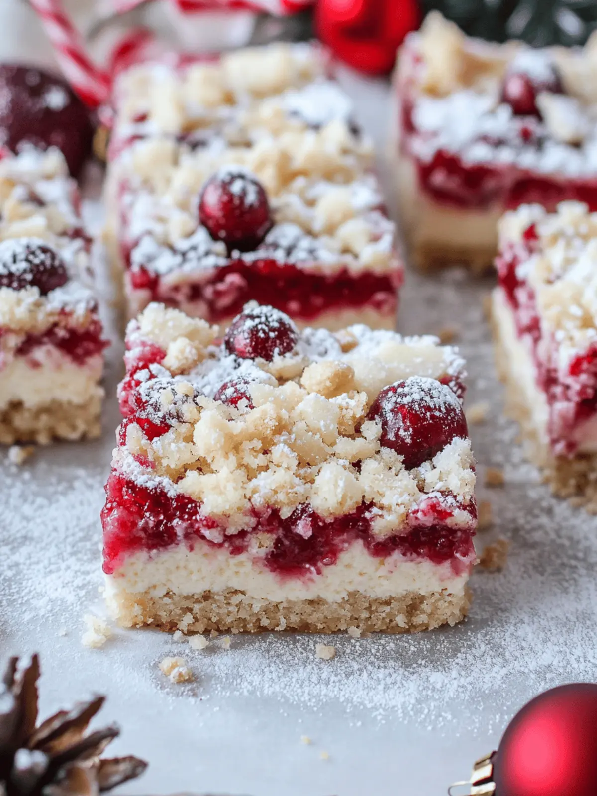 Christmas Cheesecake Bars