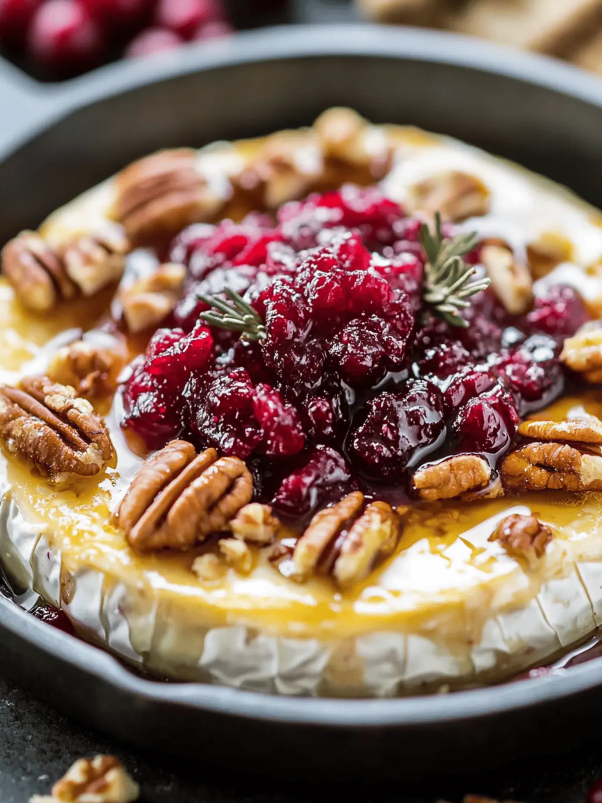 Cranberry Pecan Baked Brie
