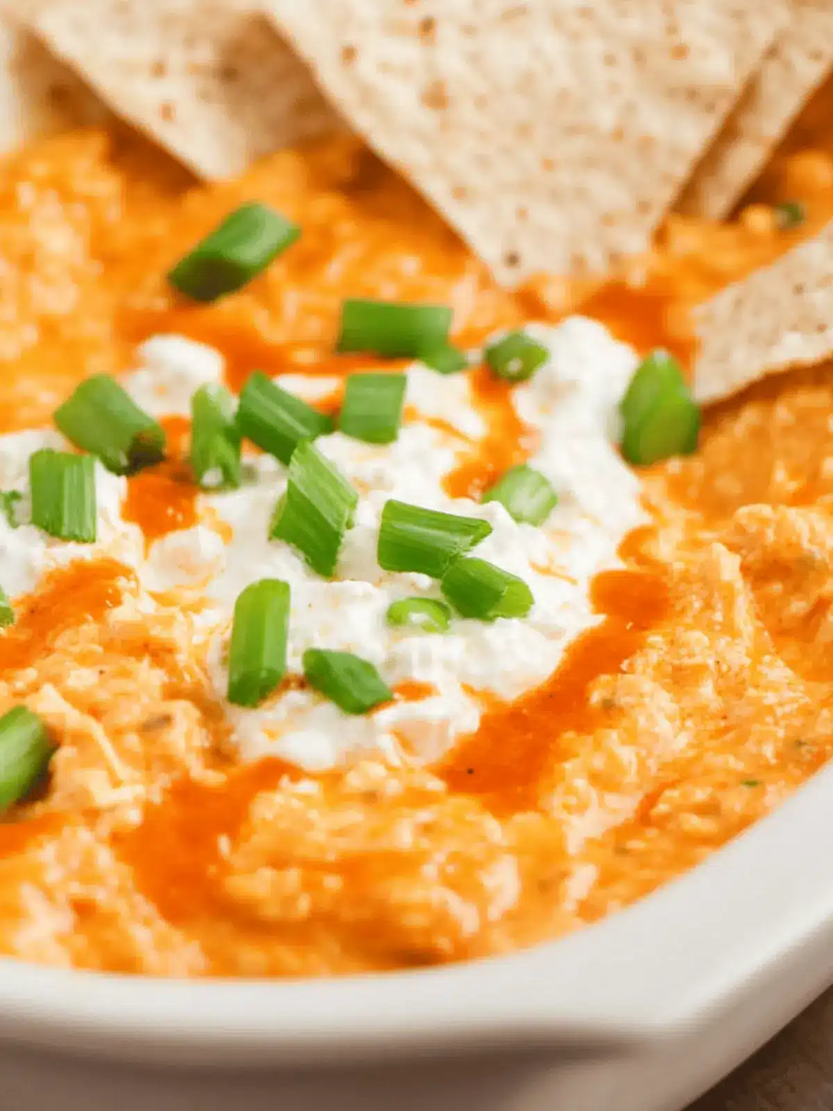 Healthy Cottage Cheese Buffalo Chicken Dip