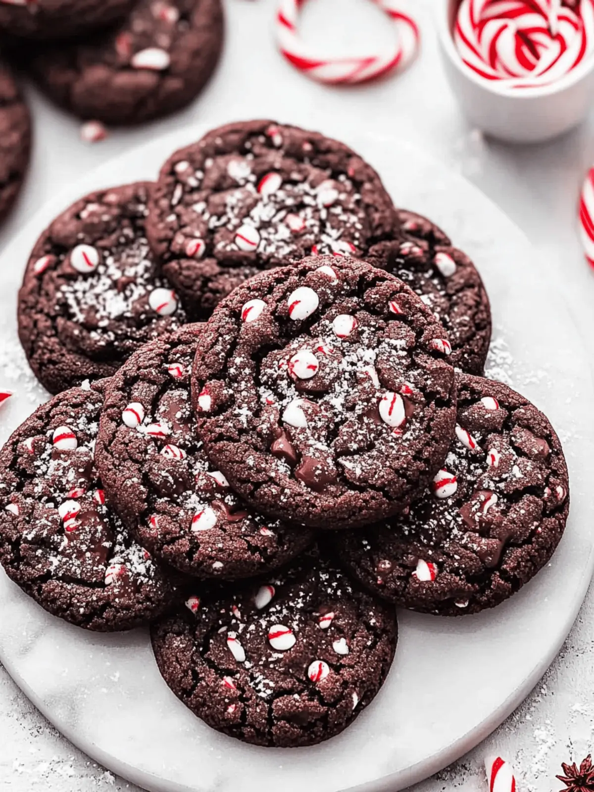 Double Chocolate Peppermint Cookies: Chewy Holiday Bliss 2 Double Chocolate Peppermint Cookies