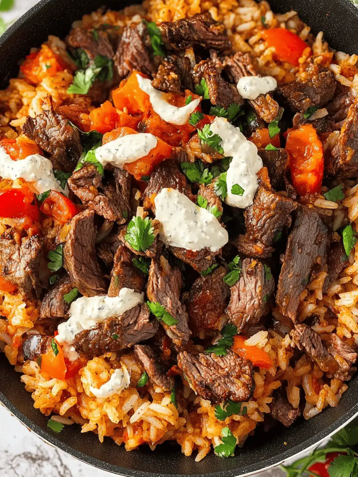 Steak & Queso Rice