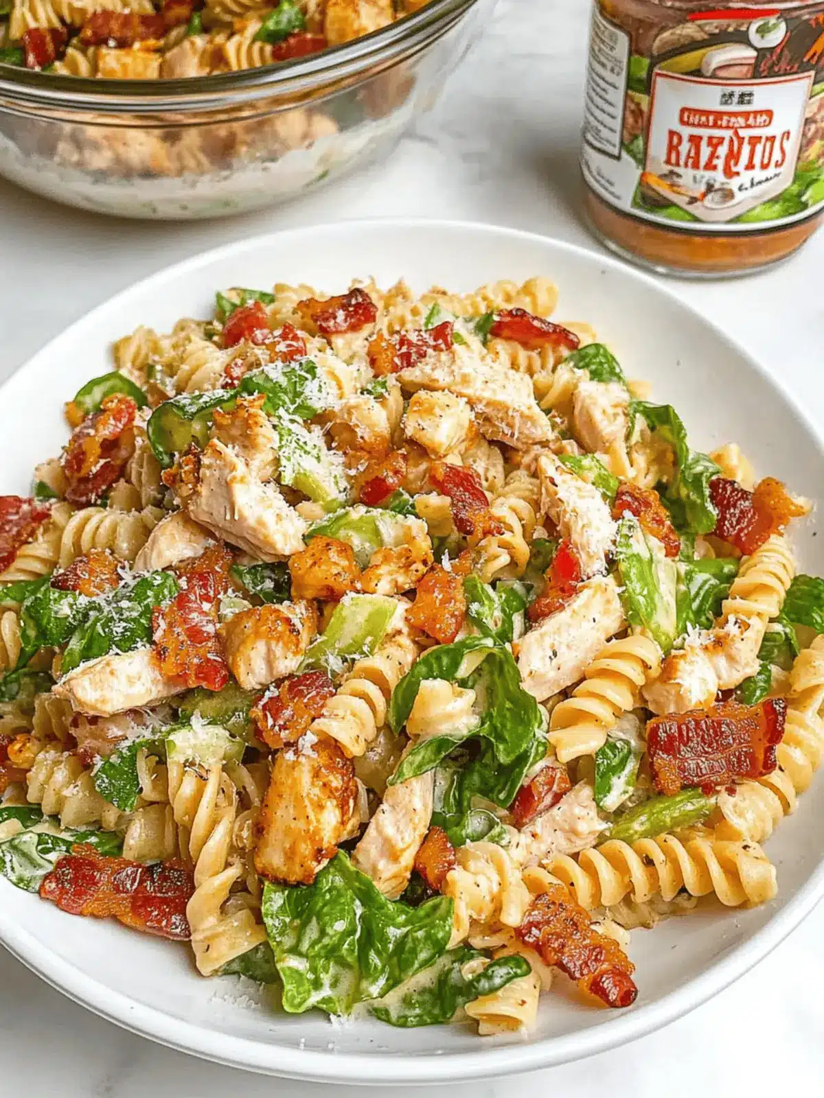 Savory Chicken Bacon Ranch Pasta Salad for a Family Feast 5 Chicken Bacon Ranch Pasta Salad
