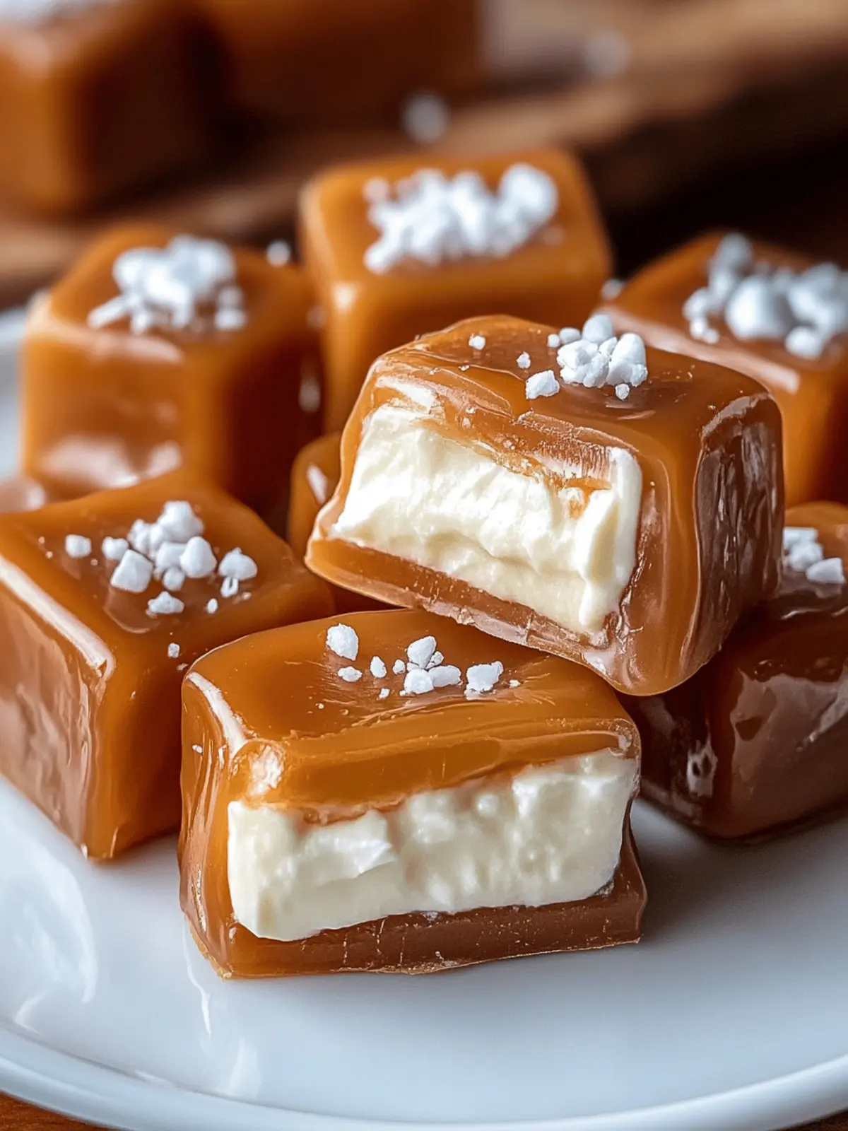 Heavenly Vanilla Cream Filled Caramels