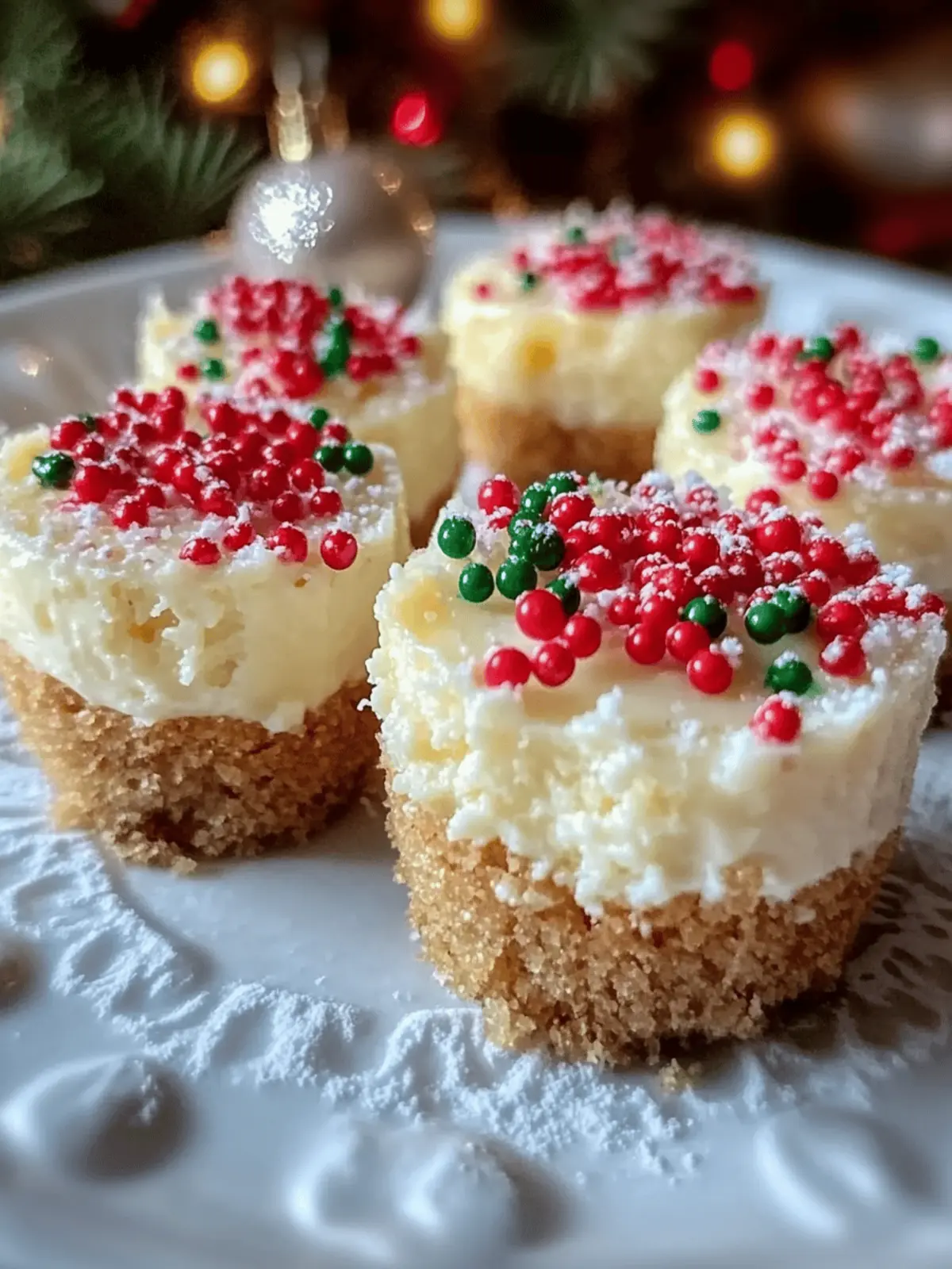 Mini Christmas Cheesecakes: Easy Festive Treats to Impress 4 Mini Christmas Cheesecakes