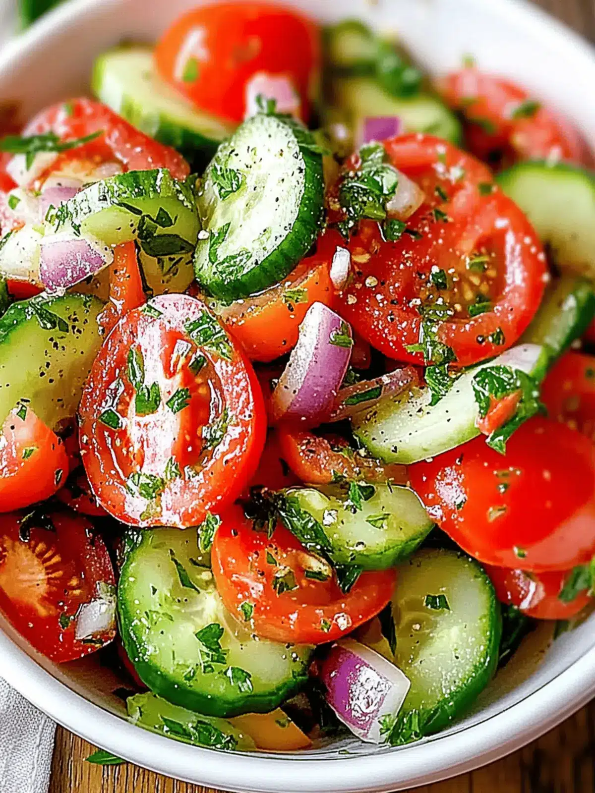 Mediterranean Tomato Cucumber Salad