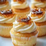 Vanilla Bean Creme Brulee Cheesecake Cupcakes