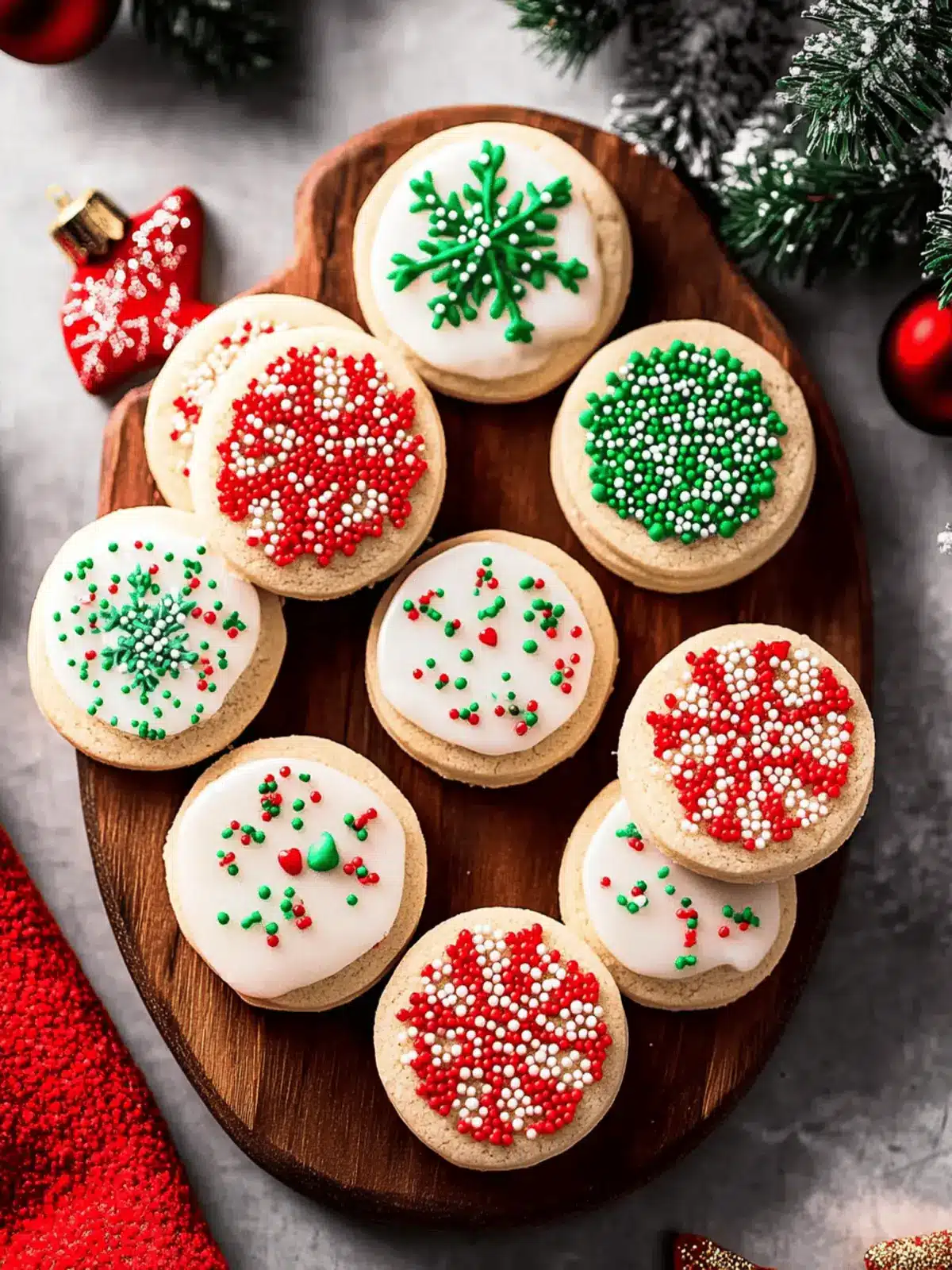 Stacked Christmas Sprinkle Cookies: Festive Fun for Everyone 4 stacked Christmas sprinkle cookies