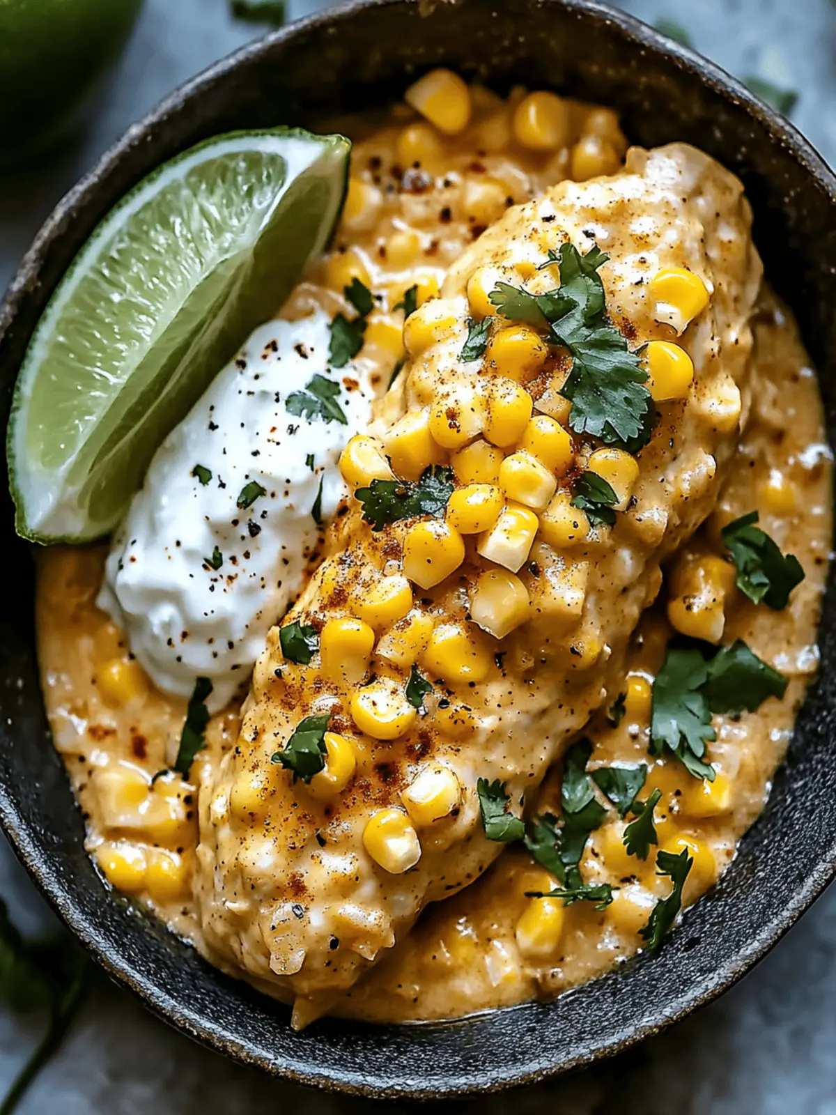 Slow Cooker Street Corn Chicken