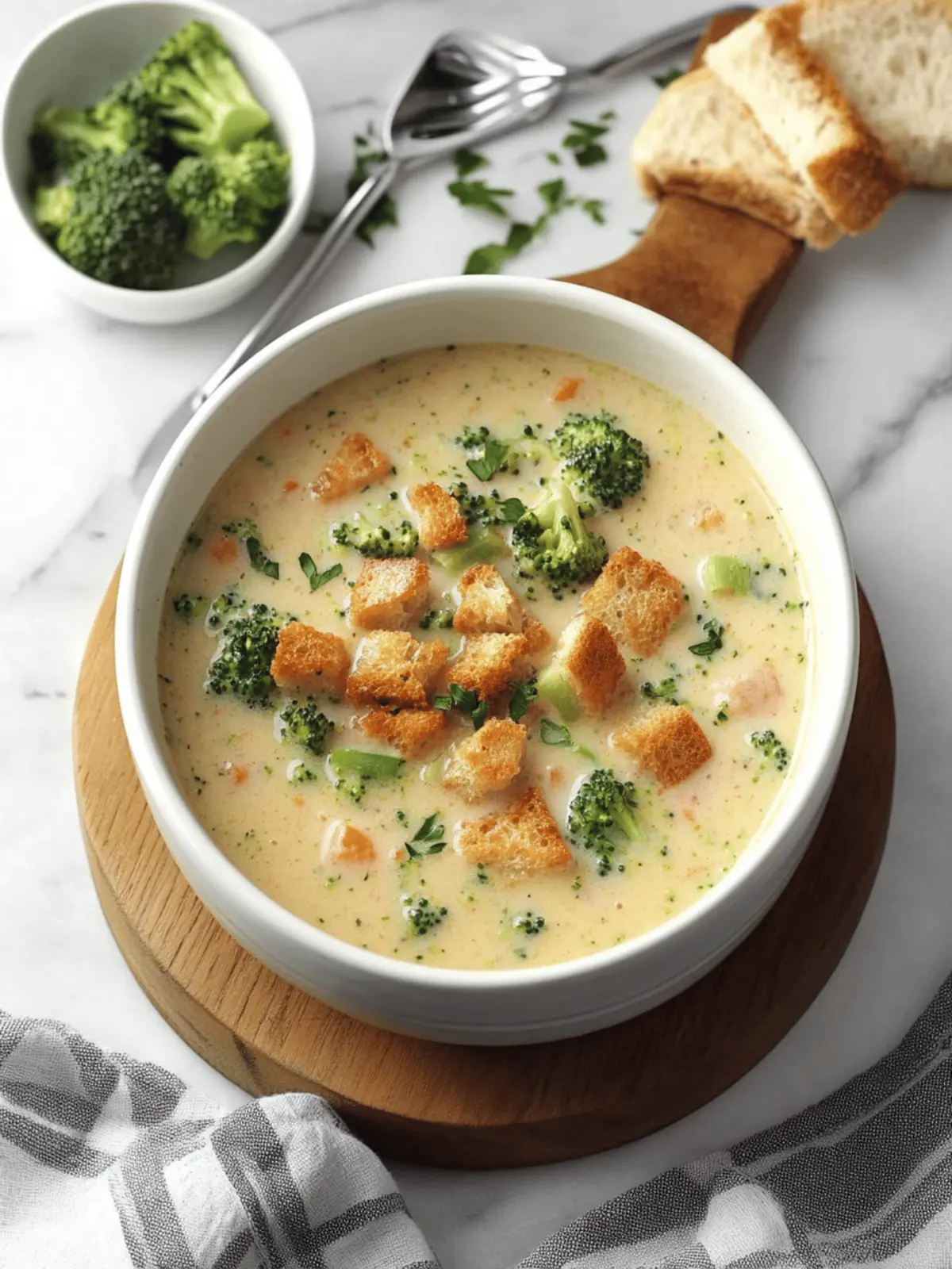 Smoked Gouda Broccoli Soup