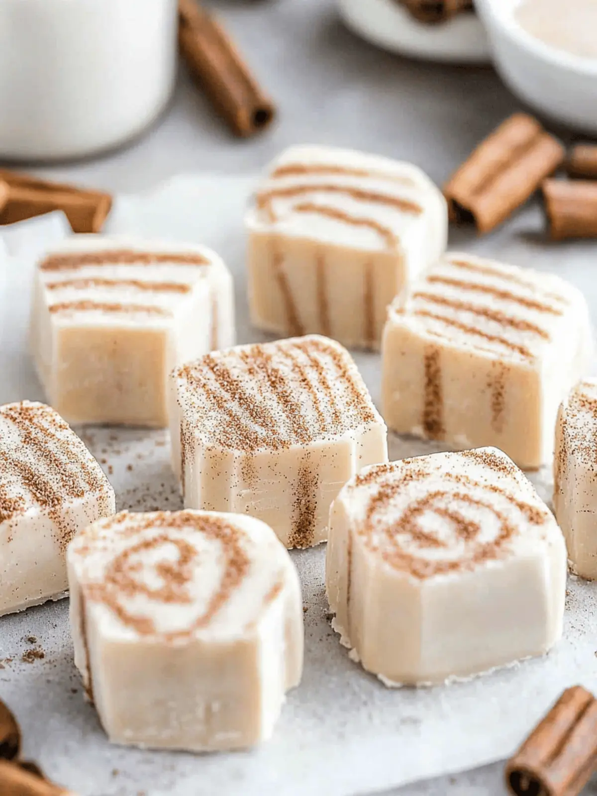 Cinnamon Roll Fudge