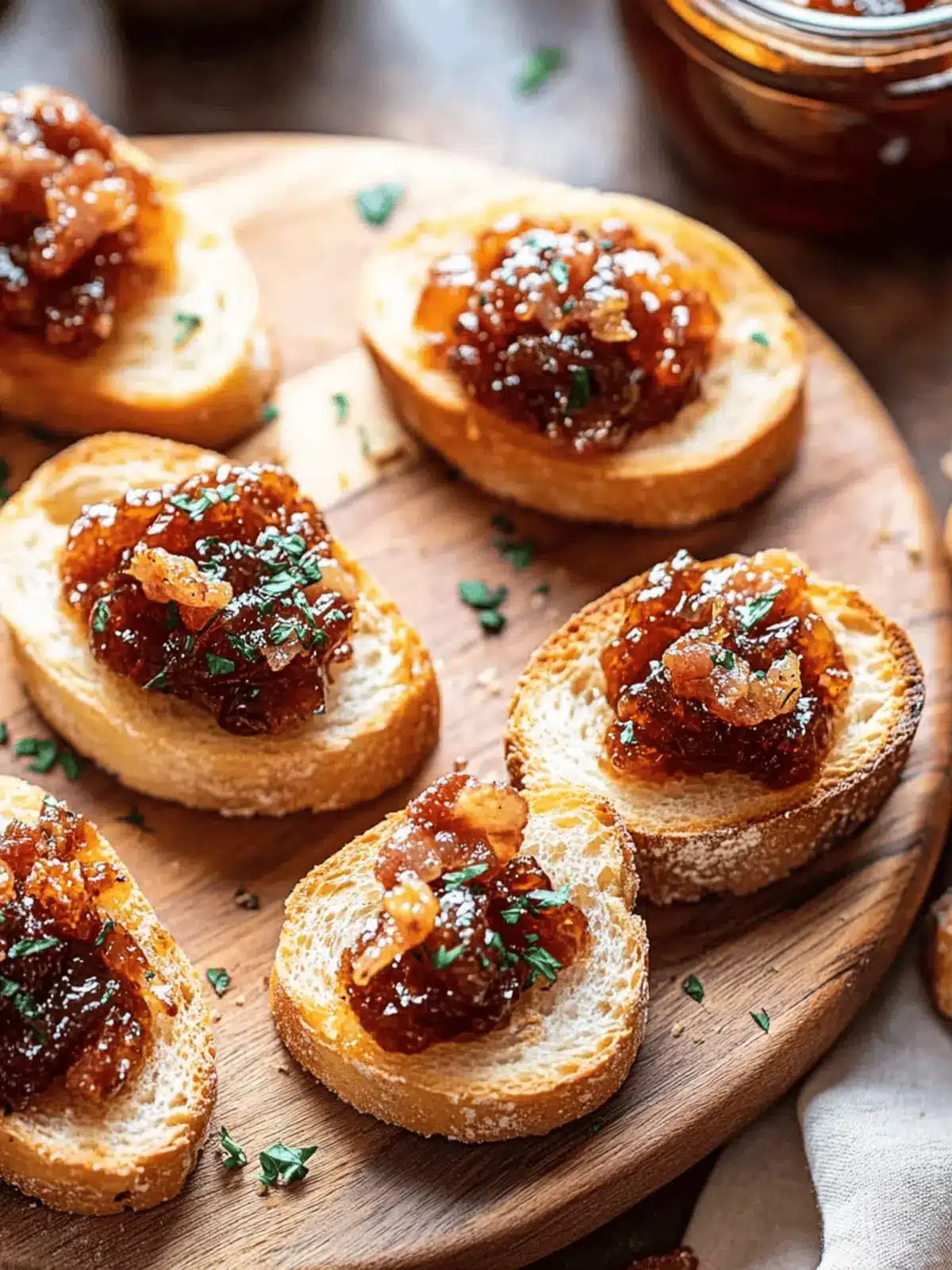 Bourbon Bacon Jam Crostini