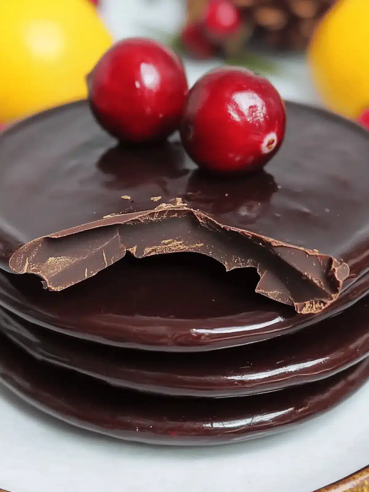 Chocolate Covered Cranberry Sauce