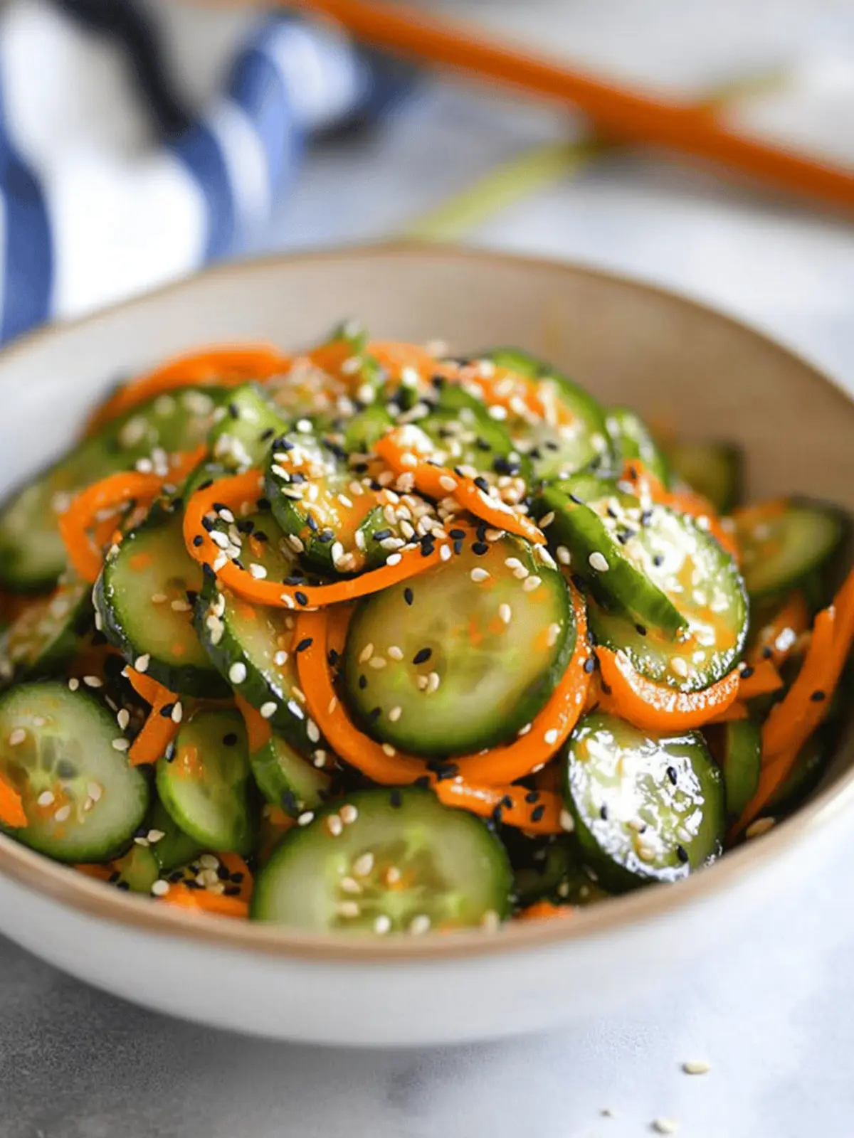 Asian Cucumber and Carrot Salad