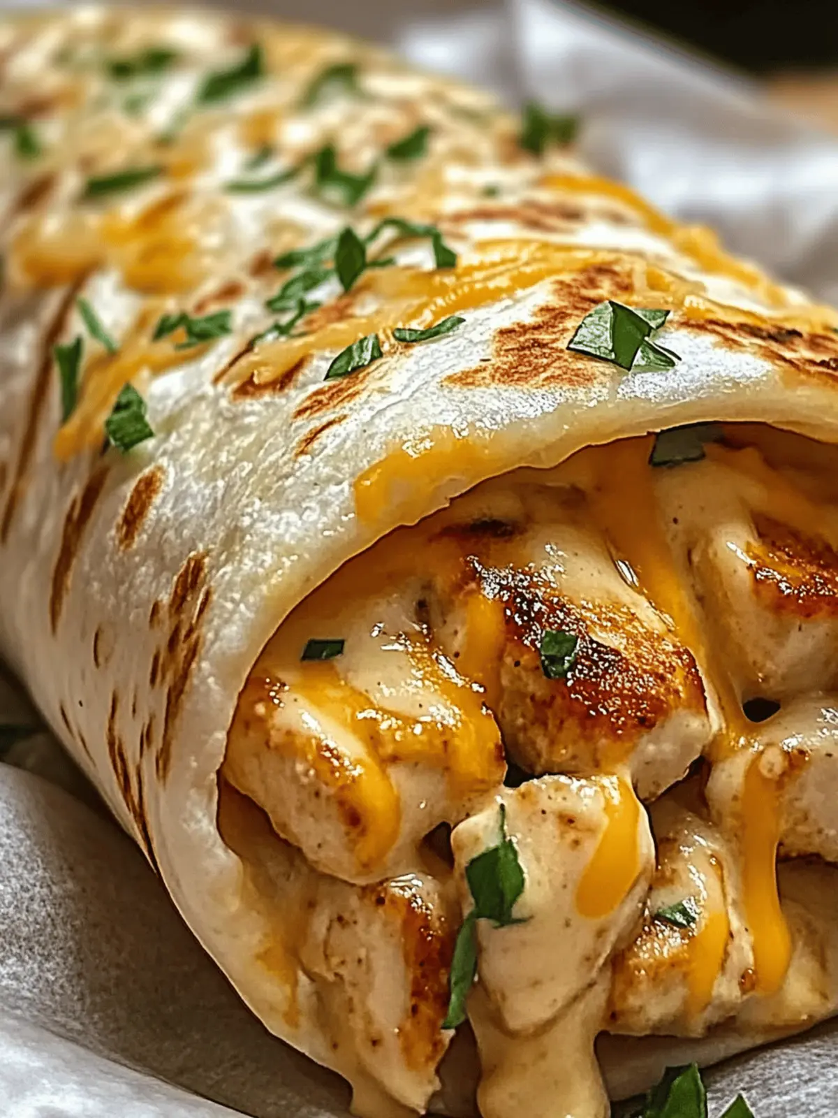Ooey-Gooey Cheesy Garlic Chicken Wraps in Just 25 Minutes 3 Ooey-Gooey Cheesy Garlic Chicken Wraps