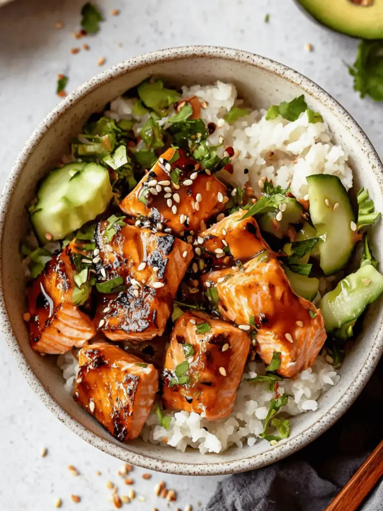 Honey Glazed Salmon Bowl