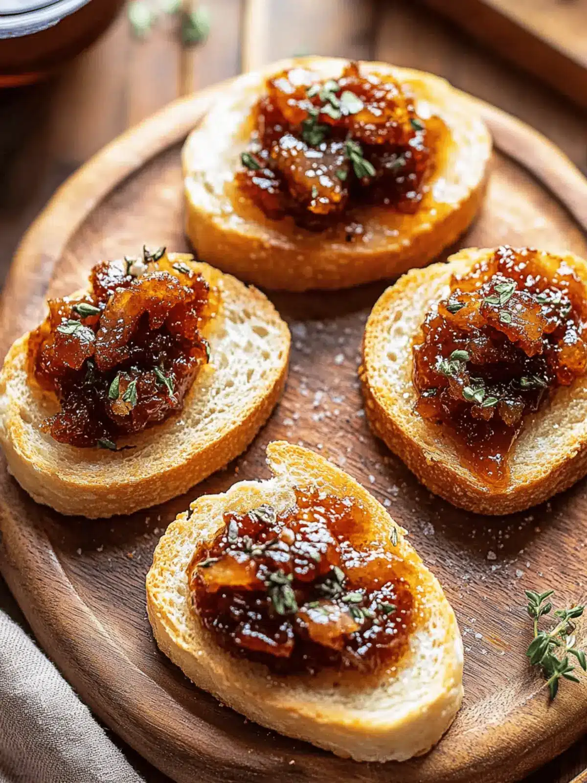 Bourbon Bacon Jam Crostini