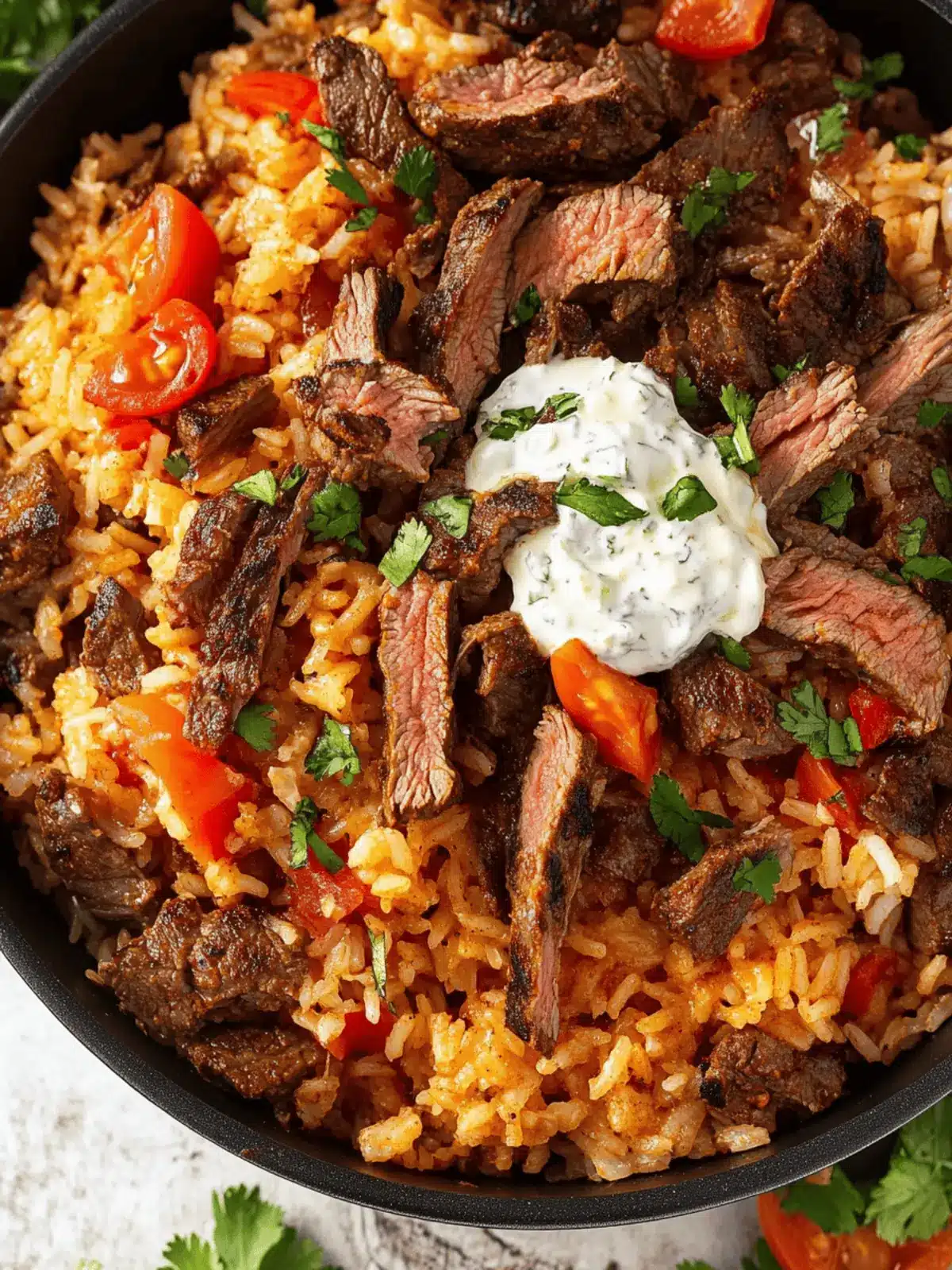 Steak & Queso Rice