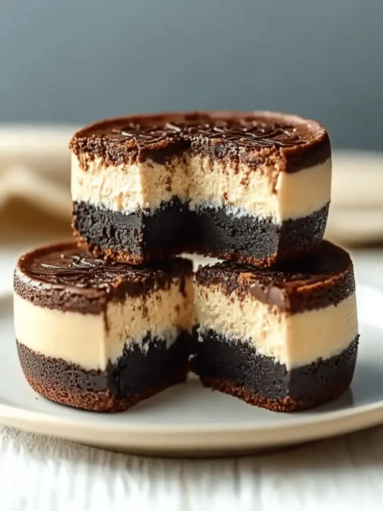 Brownie Bottom Mini Cheesecakes
