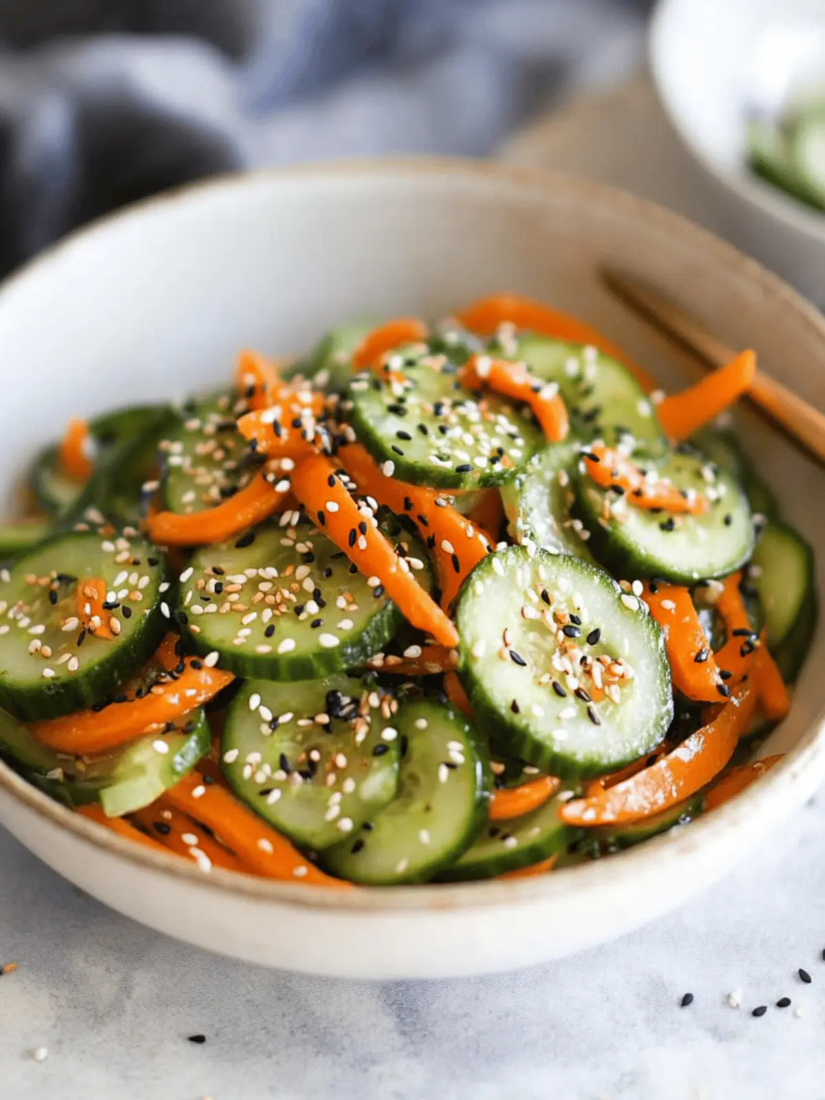 Asian Cucumber and Carrot Salad