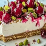 Cherry Pistachio Cheesecake