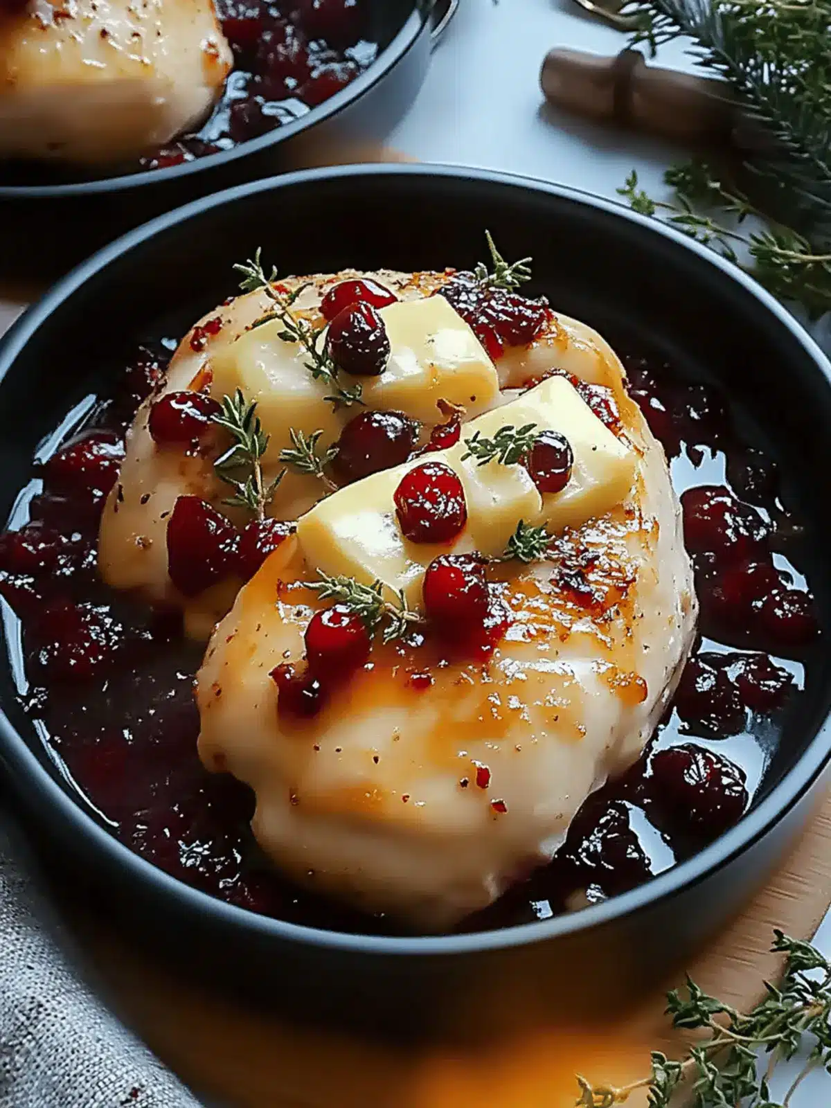 Cranberry Brie Stuffed Chicken