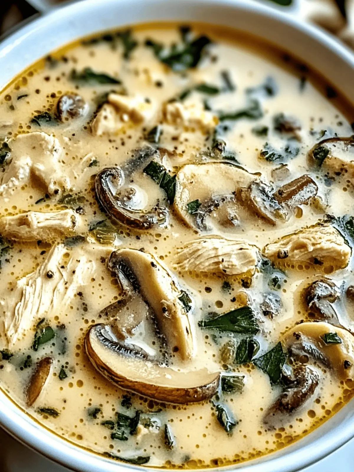 Creamy Rotisserie Chicken Mushroom Soup for Cozy Nights 5 Rotisserie Chicken Mushroom Soup