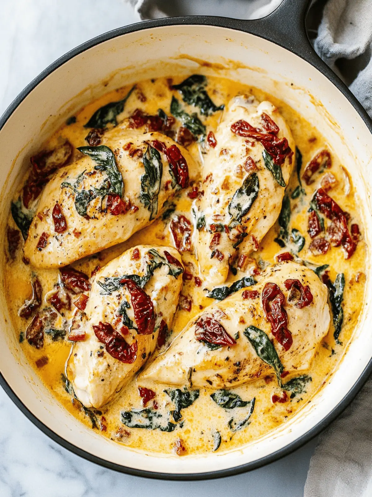 Creamy Tuscan Chicken: A Cozy Dinner Delight You’ll Love 4 Creamy Tuscan Chicken
