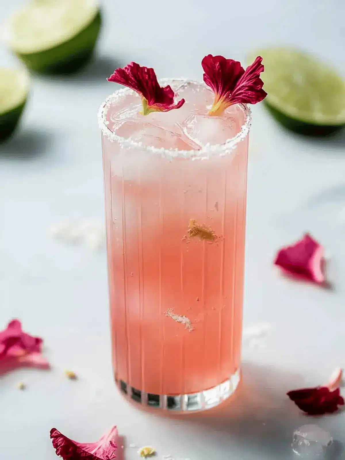 Coconut Hibiscus Breeze Mocktail